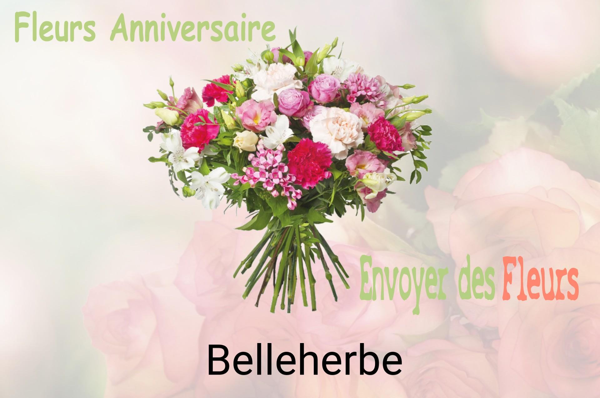 Bouquet de fleurs d’anniversaire livré à Belleherbe